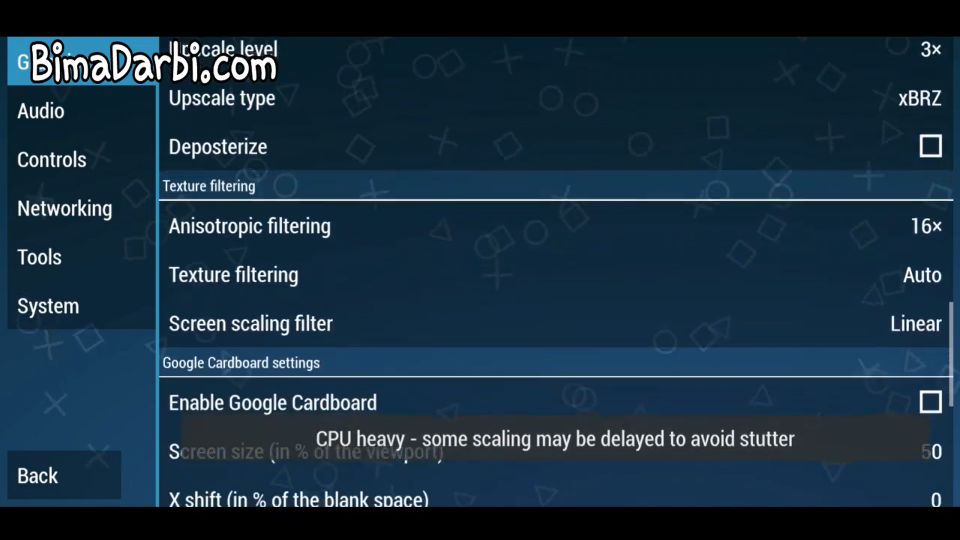 Ppsspp video settings